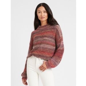 Banana Republic Ombre Sequin Cropped Sweater medium